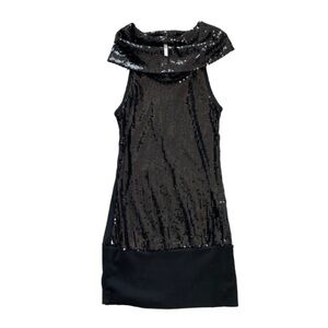 Club Monaco Vintage Y2K sequins Black Mini